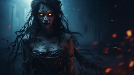 Horror fantasy fear beautiful person halloween