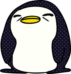 cartoon illustration kawaii of a cute penguin