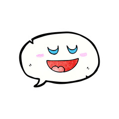 Obraz premium cute cartoon speech balloon