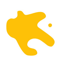 yellow cheese liquid splash vector element