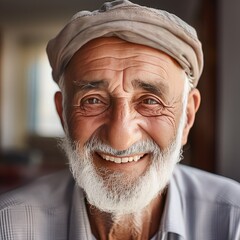 Elderly person close up photo