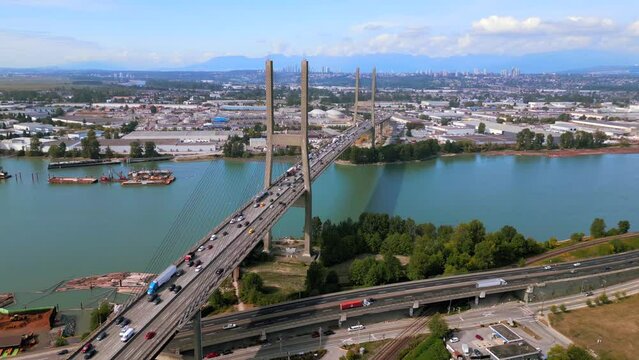 Alex Fraser Bridge Aerial Footage