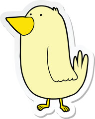 sticker of a Cartoon Bird