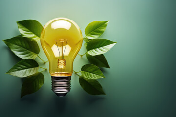 Light bulb with plant growing out of it. Symbolize growth, innovation, and sustainability. Articles, blogs, or presentations about renewable energy, eco-friendly practices, or creative thinking.