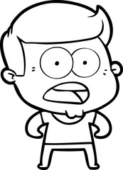 cartoon shocked man