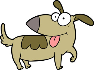 cartoon happy dog