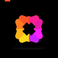 Minimal Logo Design Template For A Company Or Business. This Monogram Or Symbol Design Is Simple Minimalist And Elegant. LOGO illustration Icon - Vector Format EPS 10