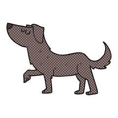 freehand drawn cartoon dog