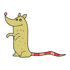 freehand drawn cartoon rat