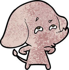 cartoon elephant remembering