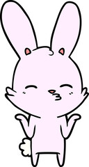 curious bunny cartoon