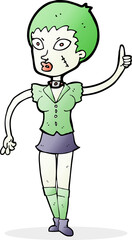 cartoon halloween girl