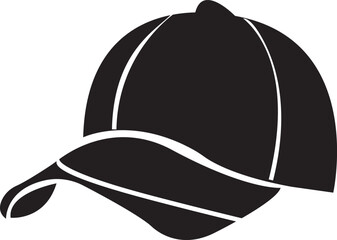 Realistic back front and side view black baseball cap isolated on white background vector