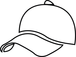 Realistic back front and side view black baseball cap isolated on white background vector