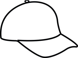 Realistic back front and side view black baseball cap isolated on white background vector