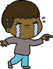 cartoon man crying