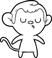 Fototapeta premium cartoon monkey