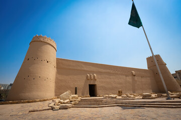 Exterior view of Al Masmak Palace Museum in Riyadh Saudi Arabia
