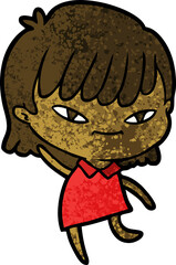 cartoon woman