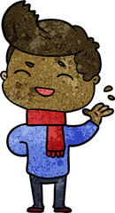 cartoon man laughing