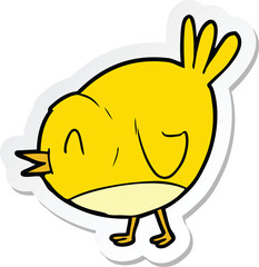 sticker of a Cartoon Bird