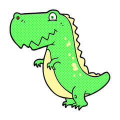 freehand drawn cartoon dinosaur