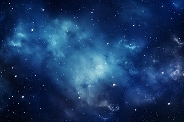 Fototapeta na wymiar Blue galaxy with shining stars. Background art. Generative AI