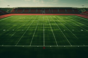 A detailed photo of a sports field ideal for wallpaper. Generative AI