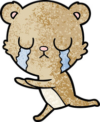 crying bear cartoon chraracter