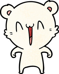 happy polar bear cartoon