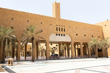 Deera Square, also known as Justice Square, is a public space in the ad-Dirah neighborhood of Riyadh, Saudi Arabia - obrazy, fototapety, plakaty