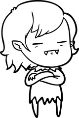 cartoon undead vampire girl