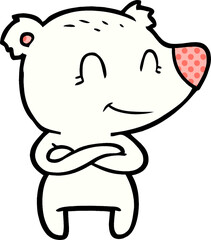 Fototapeta premium polar bear cartoon