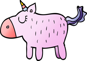 cartoon doodle cute unicorn