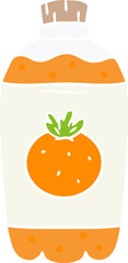 hand drawn cartoon doodle of orange pop