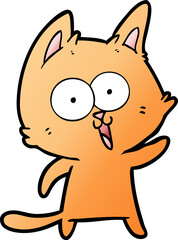funny cartoon cat