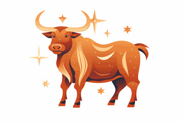Zodiac Signs for Taurus vector flat isolated vector style illustration