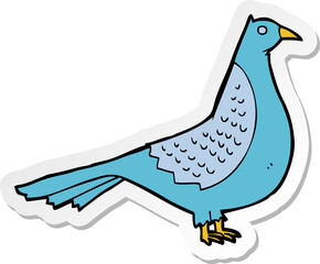 sticker of a cartoon bird