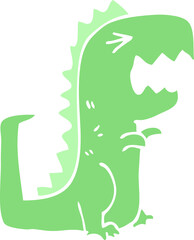 Obraz premium cartoon doodle roaring t rex