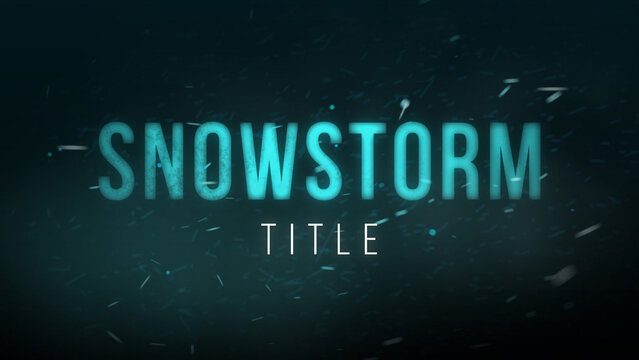 Snow Storm Text Intro