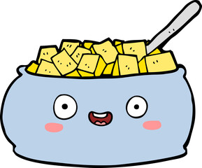 cute cartoon bowl of sugar