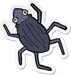 sticker of a cartoon bug