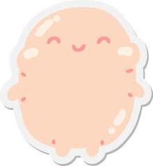 cartoon human sticker