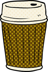 cartoon doodle coffee cup