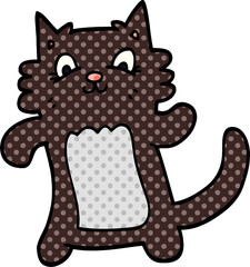 cartoon doodle happy cat