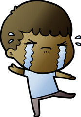 cartoon man crying