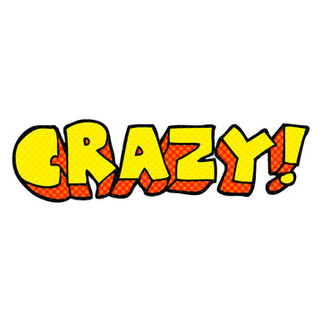 freehand drawn cartoon shout crazy