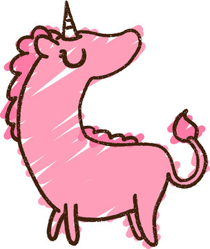 unicorn cartoon doodle drawing