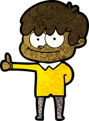 Obraz premium happy cartoon man