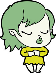 cute cartoon vampire girl